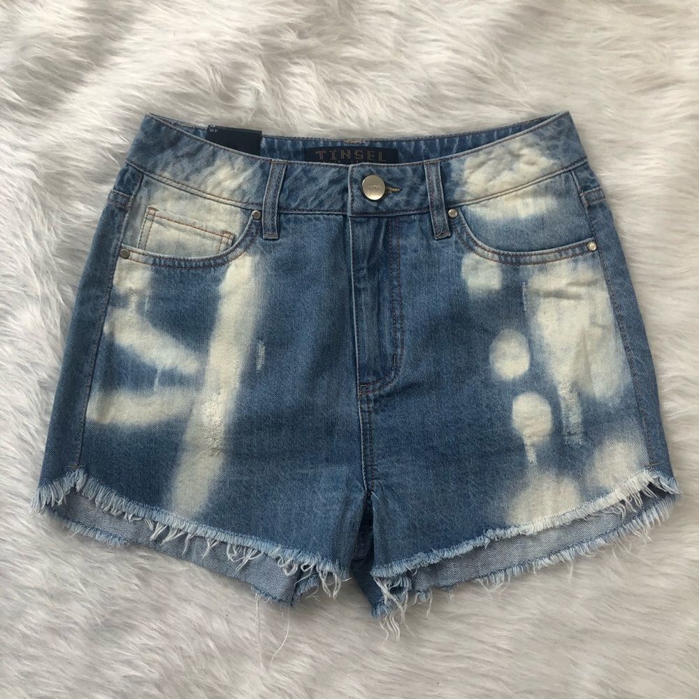 Tinsel denim shorts 